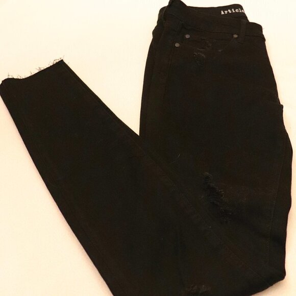Articles Of Society Denim - Articles of Society Ankle Skinny Black Jeans Size 26